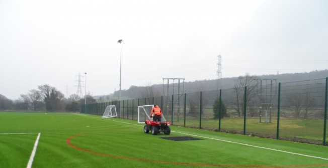 Synthetic Football Pitch Maintenance in Bridge End