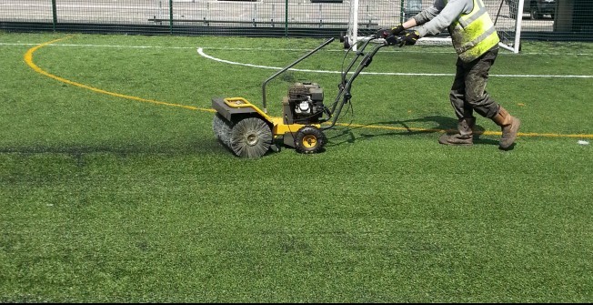 Artificial Football Turf Repairs in Bridge End